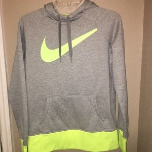 Nike hoodie Gray and yellow